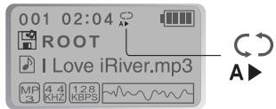 IRIVER IFP-700 - Répétition d'intervalle [A-B] - 3