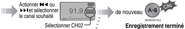 IRIVER IFP-700 - Fonction Mémoire (enregistrement de stations) - 2