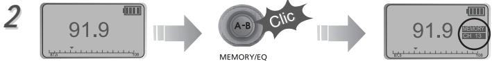IRIVER IFP-800 - Fonction mémoire (enregistrement de stations) - 1