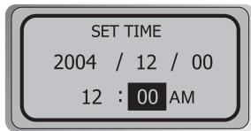 IRIVER IFP-800 - Réglage de l'heure actuelle. - 1