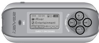 IRIVER IFP-800 - Pour sélectionner le sous-menu - 4
