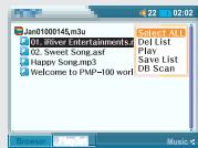 IRIVER PMP-100 - Utilisation de playlists - 9