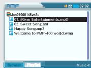 IRIVER PMP-100 - Utilisation de playlists - 8