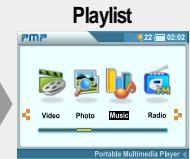IRIVER PMP-100 - Quitter la lecture d'un fichier musique - 4