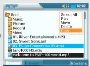 IRIVER PMP-100 - Recherche d'un Fichier/Dossier (Navigateur) - 4