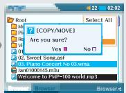 IRIVER PMP-100 - Recherche d'un Fichier/Dossier (Navigateur) - 6