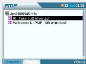 IRIVER PMP-100 - Quitter la lecture d'un fichier video - 3