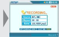 IRIVER PMP-100 - Enregistrement - 4