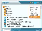 IRIVER PMP-100 - Lire avec DB Scan - 7