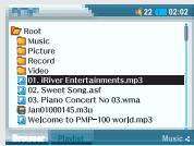 IRIVER PMP-100 - Utilisation de playlists - 2
