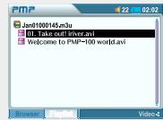 IRIVER PMP-100 - Sauter au fichier Suivant/Précedent - 2