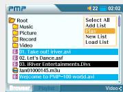 IRIVER PMP-100 - Lecture de fichiers video - 6