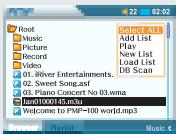 IRIVER PMP-100 - Utilisation de playlists - 6