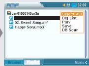 IRIVER PMP-100 - Utilisation de playlists - 8