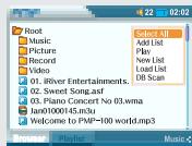 IRIVER PMP-100 - Lire avec DB Scan - 6