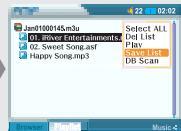 IRIVER PMP-100 - Utilisation de playlists - 9