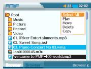 IRIVER PMP-100 - Recherche d'un Fichier/Dossier (Navigateur) - 9