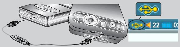IRIVER PMP-100 - Branchement à un périhérique externe - 1