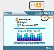 IRIVER PMP-100 - Changer le mode de lecture - 2