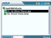 IRIVER PMP-100 - Visualisation de fichiers photo - 6