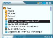 IRIVER PMP-100 - Ajouter des Playlists - 2