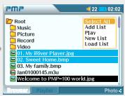 IRIVER PMP-100 - Lecture de fichiers photo - 6