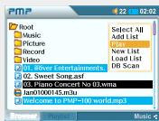 IRIVER PMP-100 - Lecture des fichiers musique - 7