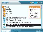 IRIVER PMP-100 - Ajouter des Playlists - 6