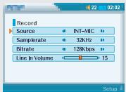 IRIVER PMP-100 - Enregistrement Vocal/Source depuis une Source Audio Externe - 8