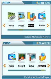 IRIVER PMP-100 - Selectionner la fonction - 2