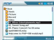 IRIVER PMP-100 - Utilisation de playlists - 2