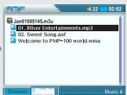IRIVER PMP-100 - Lire un fichier/dossier directement - 3