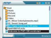 IRIVER PMP-100 - Copier / Déplacer des fichiers - 9