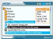 IRIVER PMP-100 - Utilisation de playlists - 4