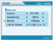 IRIVER PMP-100 - Enregistrement Vocal/Source depuis une Source Audio Externe - 10