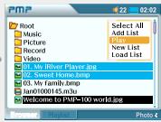 IRIVER PMP-100 - Lecture de fichiers photo - 9