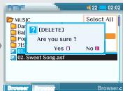 IRIVER PMP-100 - Suppression de dossiers/fichiers - 8