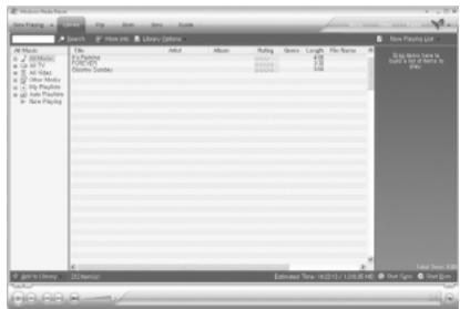 IRIVER T20 - Ouvrez le Lecteur Windows Media. - 1