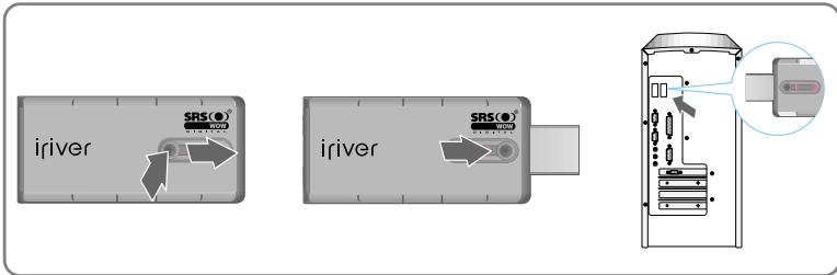 IRIVER T20 - Branchement au PC - 1
