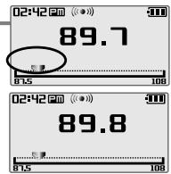 IRIVER T30 - Recherche d'une fréquence radio FM par balayage manuel - 2