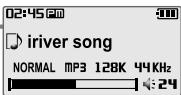 IRIVER T30 - Réglage du volume - 2