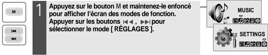 IRIVER T30 - Accès au menu des réglages - 1