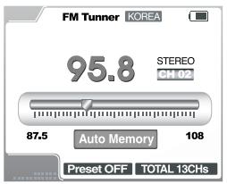 IRIVER H300 - Préroglage automatique - 1
