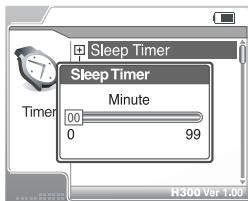 IRIVER H300 - Sleep Timer - 1