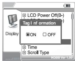 IRIVER H300 - Tag Information - 1