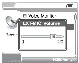 IRIVER H300 - EXT.MIC Volume - 1