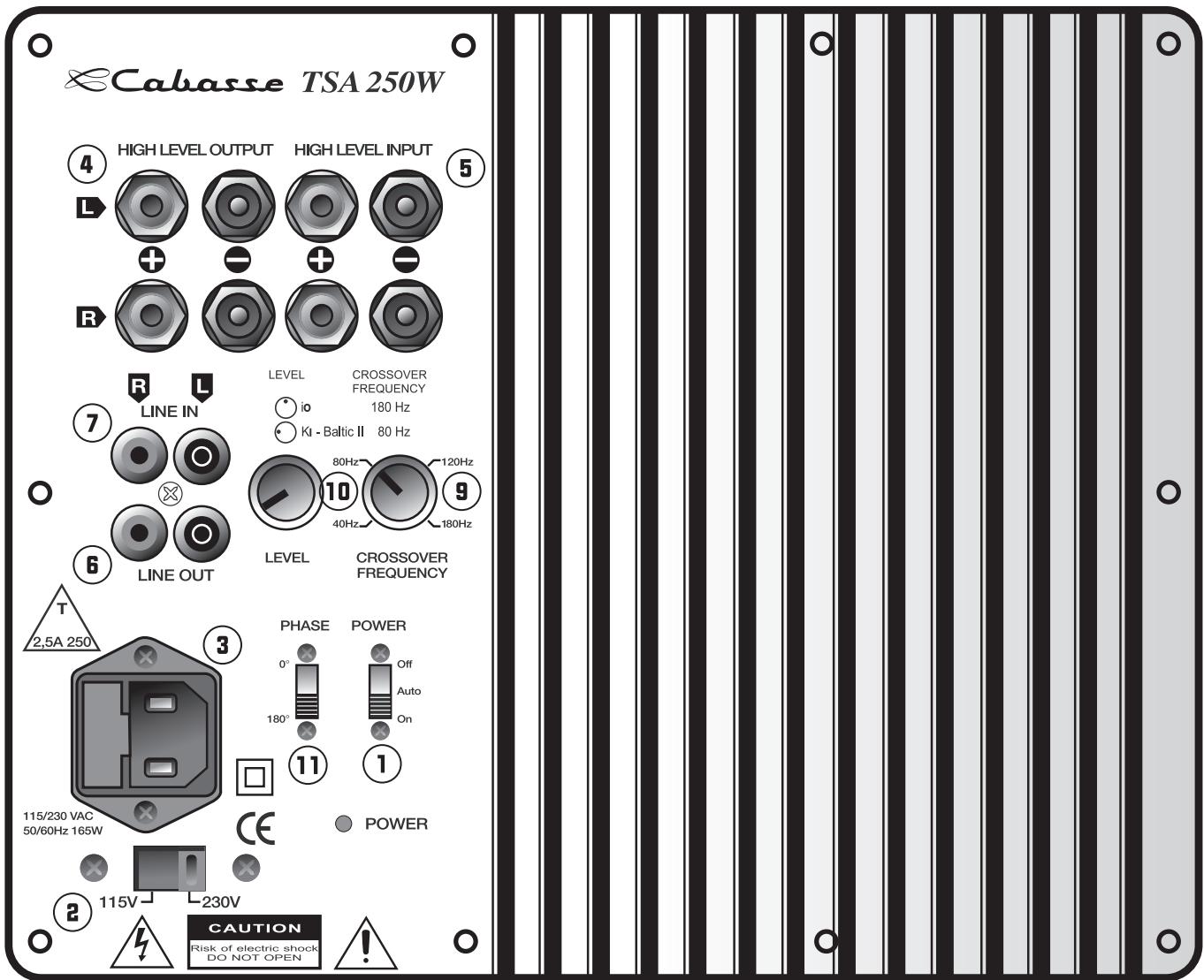 CABASSE SANTORIN 25 - Frequency bandwidth: - 1
