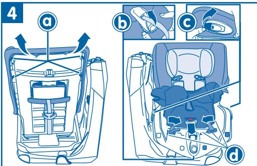 BEBE CONFORT AXISS - ABNEHMEN DES BEZUGES DES SITZOBERTEILS: - 1