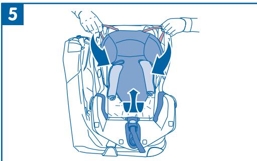 BEBE CONFORT AXISS - ABNEHMEN DES BEZUGES DES SITZOBERTEILS: - 2