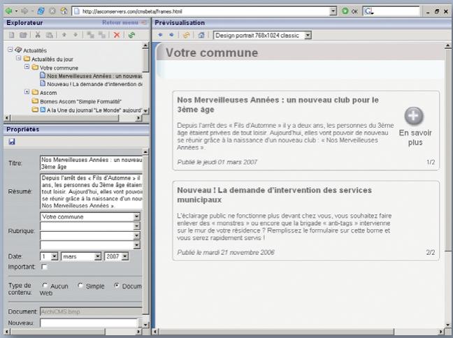 ASCOM CMS - Système de Gestion de Contenu CMS Le portail d'accueil de vos bornes en quelques clicks - 4